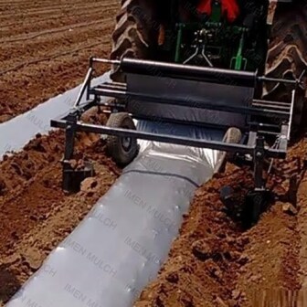 اجرا مکانیزه و پهن کردن فیلم مالچ کشاورزی